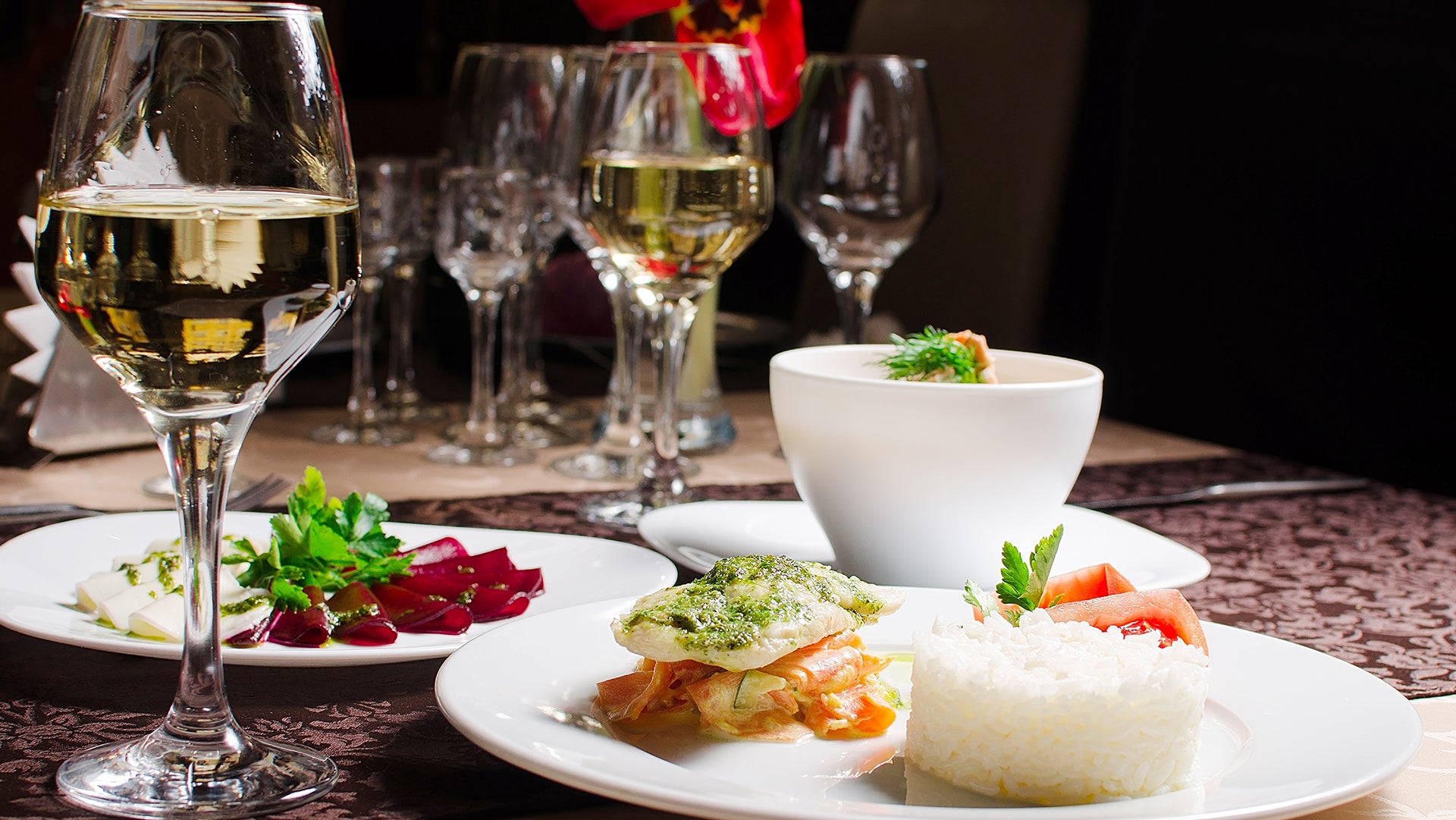 White wine for dinner